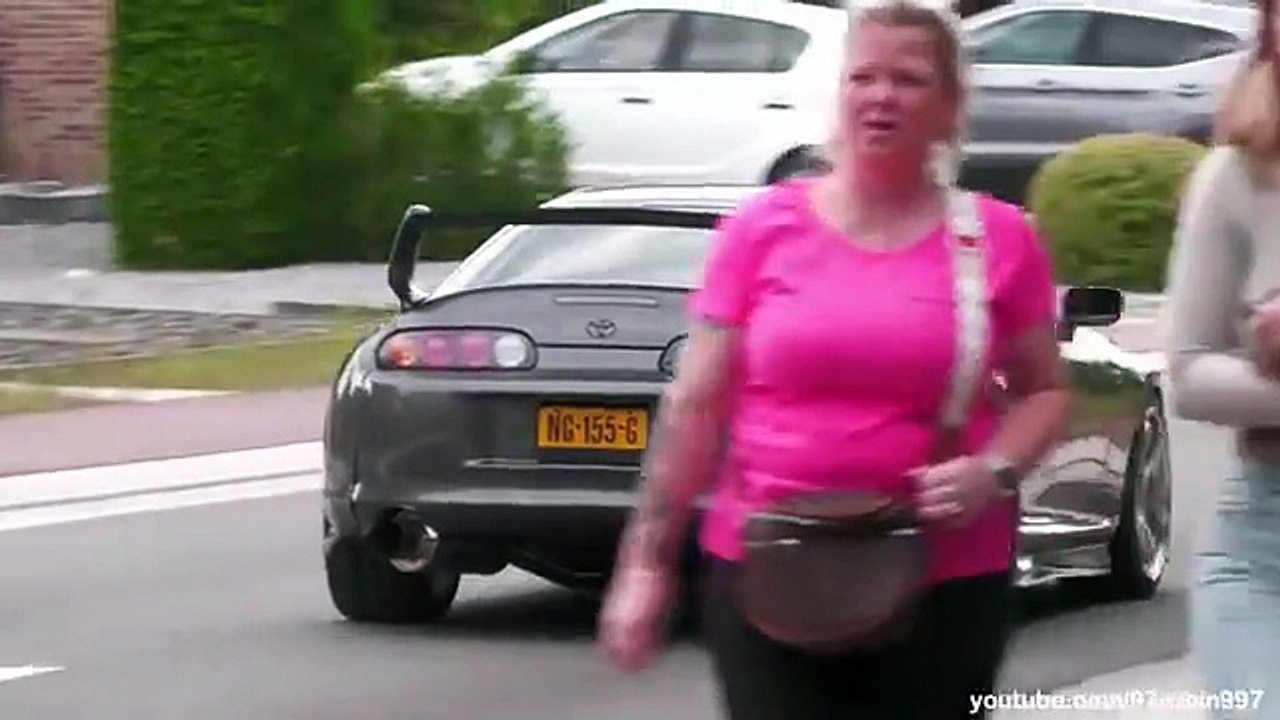 Modified JDM Cars leaving a Carshow  JAPFEST Belgium 2025