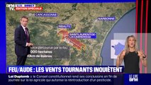 Incendie dans l'Aude: les vents tournants inquiètent les secours