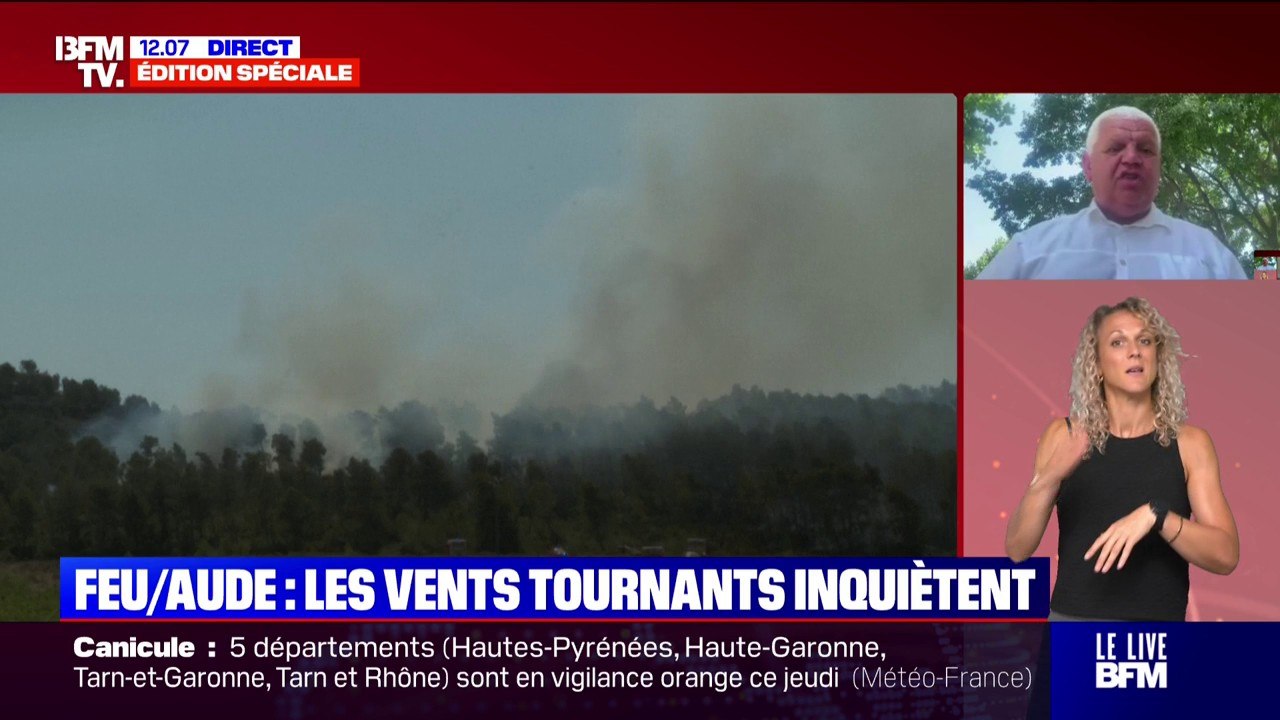 “Nous sommes tous désemparés”: André Hernandez, président de la communauté de communes Région Lézignanaise-Corbières-Minervois, exprime son inquiétude après les dégâts causés par les incendies
