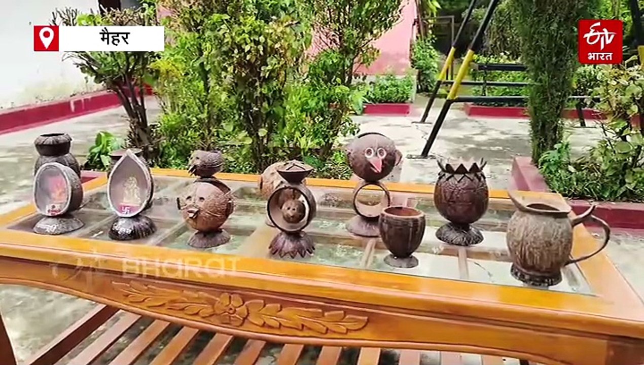 मैहर में यूज्ड नारियल के खोल से गजब कलाकारी, खिलौने देख चहक उठेगा दिल
