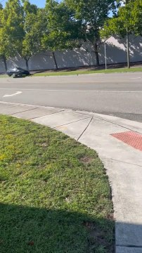 Car Crashes Into Roadside After Revving and Losing Control