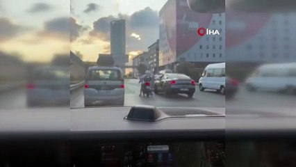 Şişli’de kaza sonrası öfke patlaması! O anlar kamerada