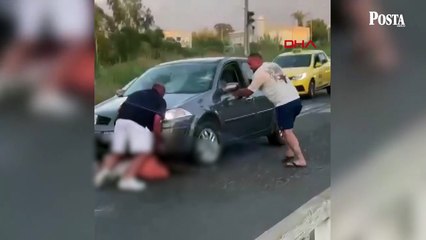 Fethiye'de alkollü sürücü turiste çarpıp ezmek istedi! Olaya vatandaşlar müdahale etti