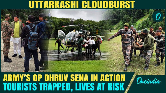 Operation Dhruv Sena Launched! Indian Army’s Daring Rescue in Flood-Hit Dharali | 200+ Trapped