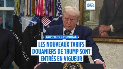 Les nouveaux droits de douane imposés par Donald Trump sont entrés en vigueur