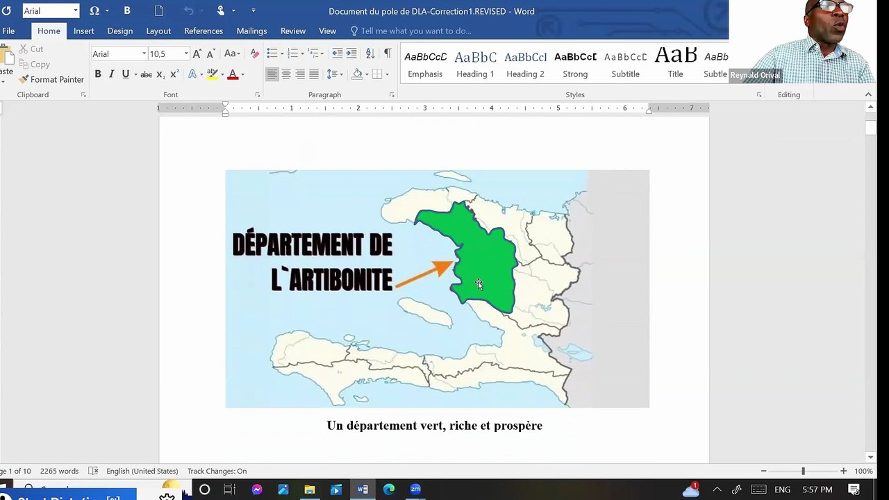 Yon ide sou dokuman orientasyon plan de developman  Latibonit prezante pa Initiativ Sitwayen pou Chanjman.