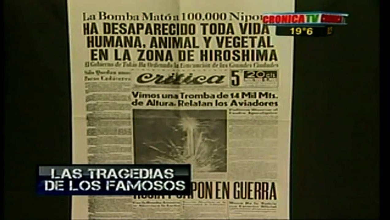 TRAGEDIA DE FAMOSOS -CRONICA TV - NATALIO BOTANA