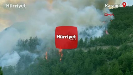 Karabük'te orman yangını