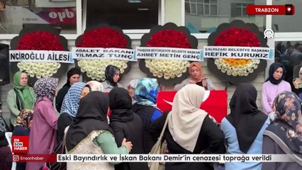 Eski Bayındırlık ve İskan Bakanı Demir'in cenazesi toprağa verildi
