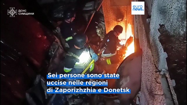 Guerra in Ucraina: almeno 6 morti e 35 feriti nei nuovi attacchi russi. Trump fissa ultimatum