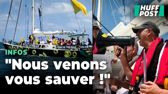 Des familles d’otages israéliens ont embarqué sur une flottille au large de Gaza