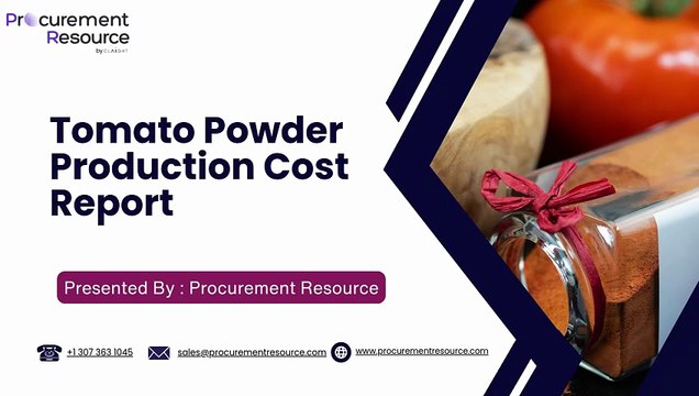 Tomato Powder Production Cost Analysis Report