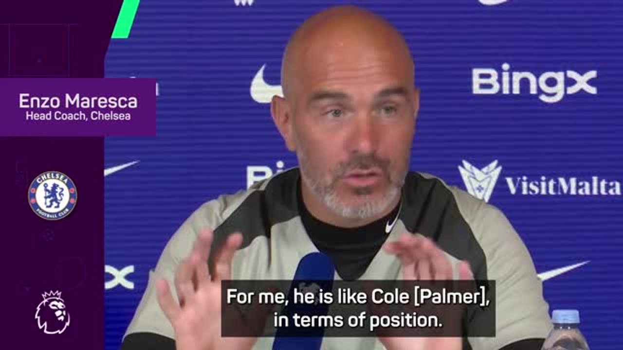 Maresca compares 'talented' Estevao to Cole Palmer