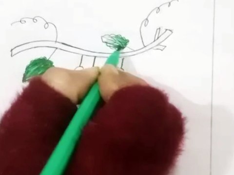 BabuG-Let's learn Grapes drawing with colors