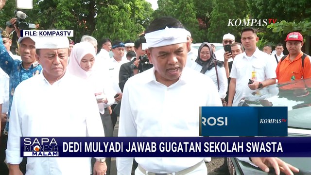 Dedi Mulyadi Tanggapi Gugatan Sekolah Swasta Soal Rombongan Belajar | SAPA MALAM
