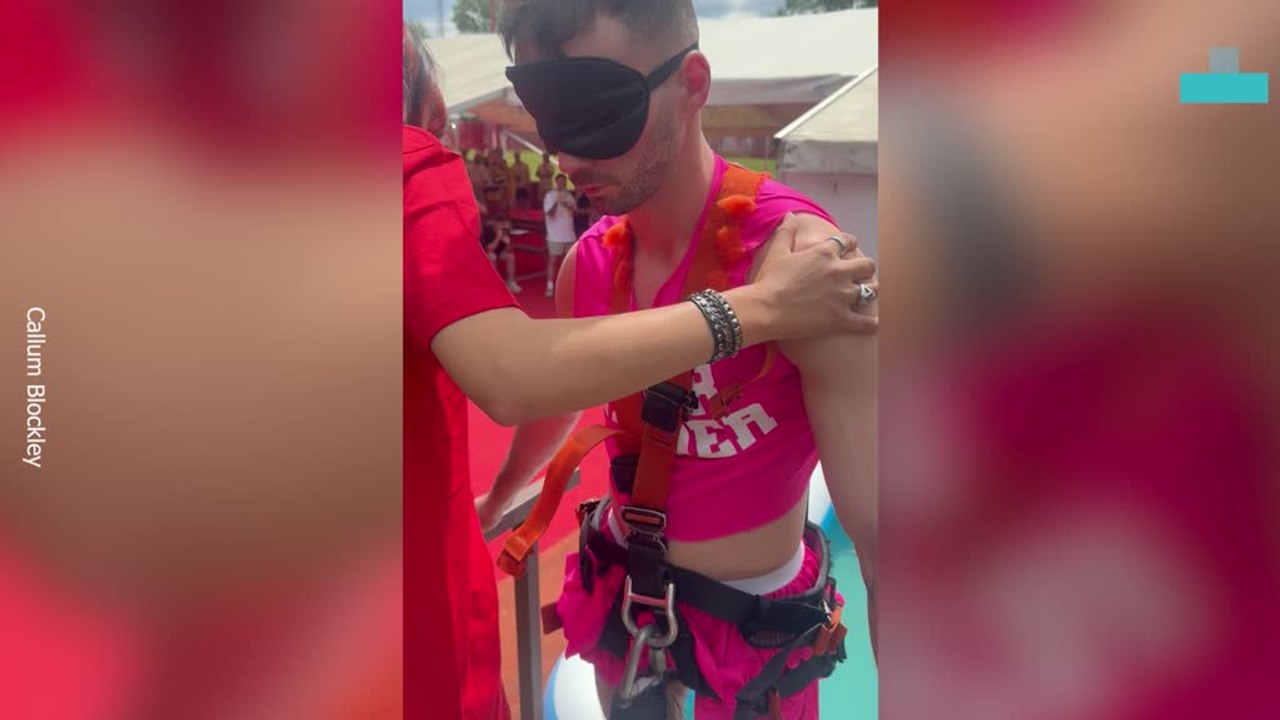 Stag Pranked Into Hilarious Bunjee Jump