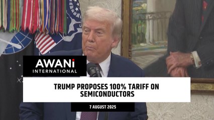 Trump proposes 100% tariff on semiconductors