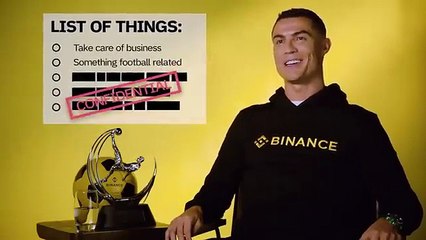 Cristiano ranaldo anything with binance