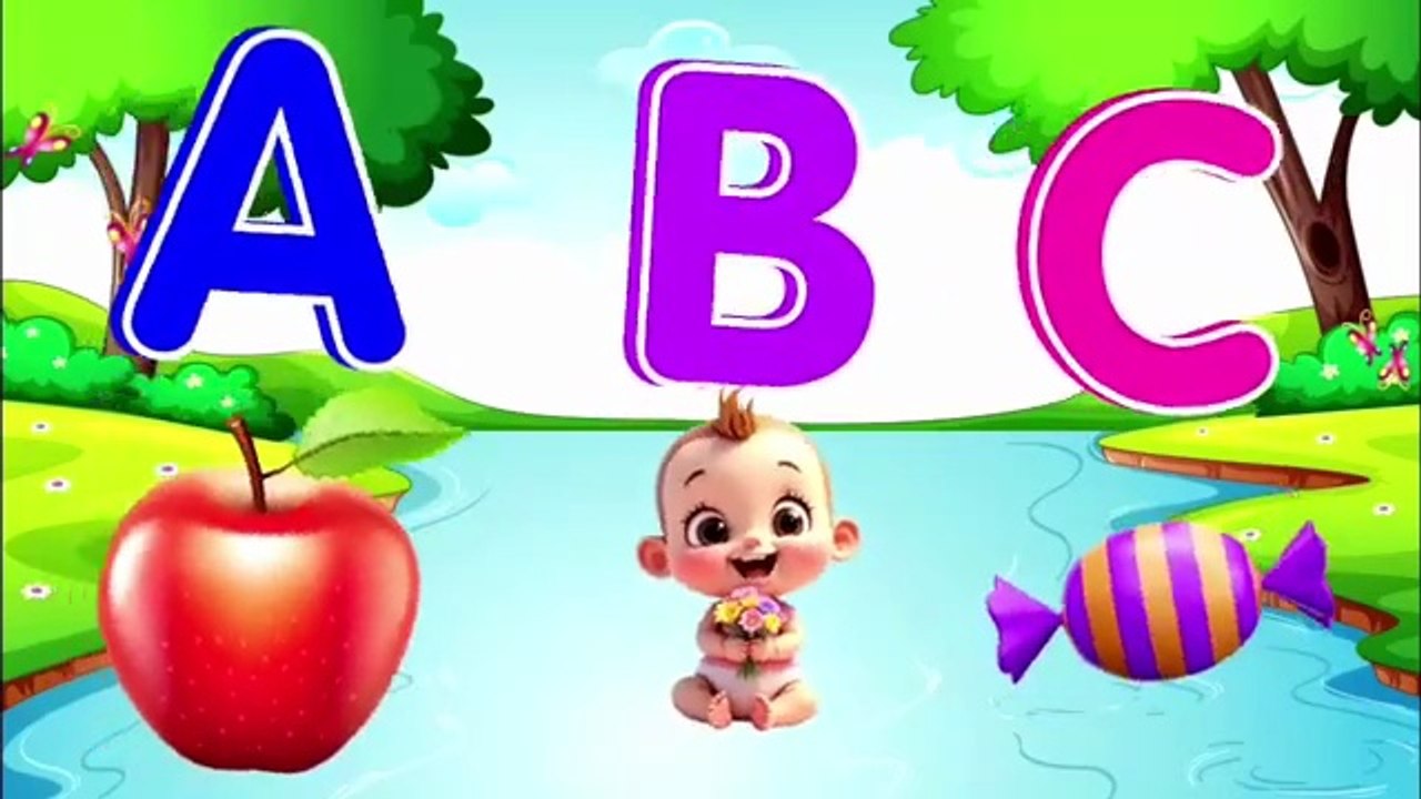 Phonics Song with TWO Words - A For Apple - ABC Alphabet Songs with Sounds for Children