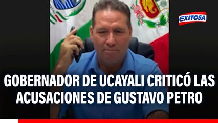 Gobernador de Ucayali: "Estamos atentos a cualquier agresión que sufra nuestra Amazonía para responder inmediatamente"