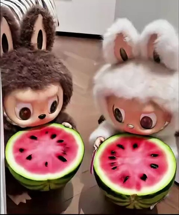 Two labubu playinglalulu in 2025 _ Cute anime wallpaper Cool gadgets to buy Animal wallpaper