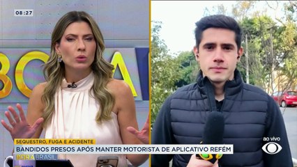 Bandidos foram presos após manter motorista de aplicativo refém