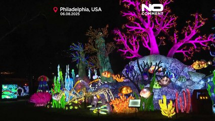 VIDEO: Franklins Square in Philadelphia erstrahlt beim jährlichen Laternenfestival