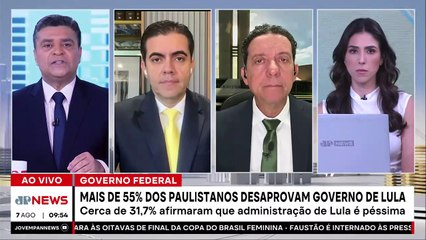 Paraná Pesquisas: 55% dos paulistanos desaprovam governo Lula