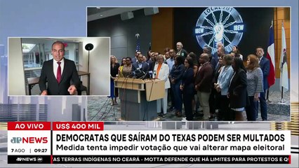 Deputados democratas podem ser multados em R$ 2 milhões por boicote no Texas