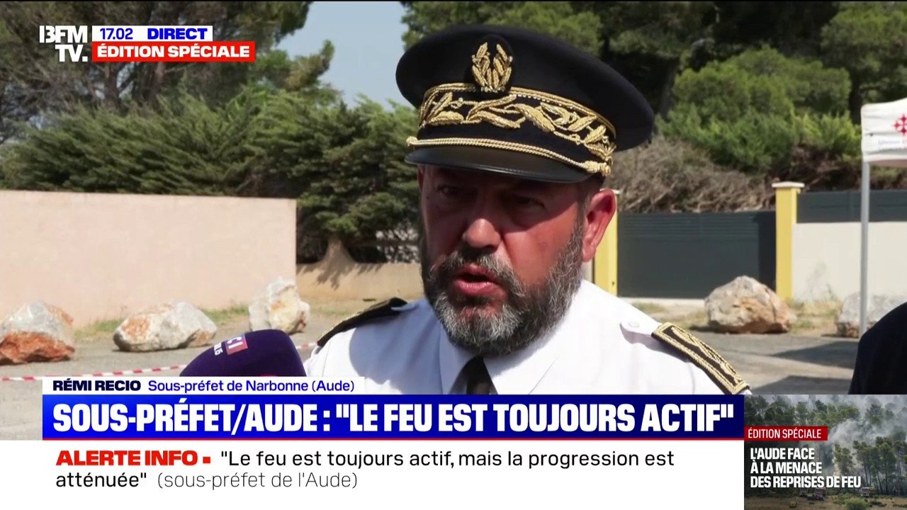 Incendie dans l'Aude: "Ça fait 48 heures que les pompiers luttent contre cet incendie, qui est un ogre", rappelle Rémi Recio, sous-préfet de Narbonne