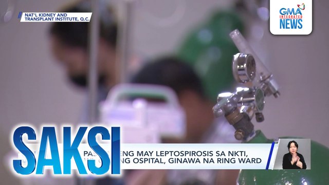 4 na pasyenteng may leptospirosis sa NKTI, nasawi; gym ng ospital, ginawa na ring ward | Saksi
