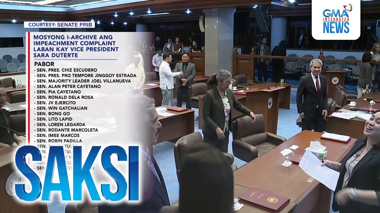 Mga senador, hati kung patay na o puwede pang buhayin ang in-archive na impeachment complaint laban kay VP Sara Duterte | Saksi