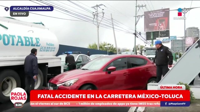 Se registran dos accidentes en la carretera México-Toluca