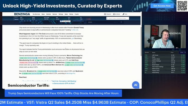 100% Tariffs On Chips And Semiconductors | Apple's $100 Billion Manufacturing Push