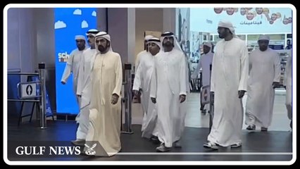 Sheikh Mohammed visited Lulu Hypermarket in Dubai Silicon Central Mall