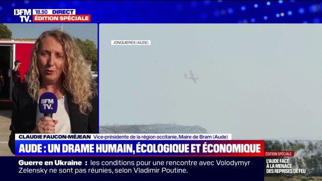 Incendie dans l'Aude: Le changement climatique ce n'est pas une opinion , affirme Claudie Faucon-Méjean, vice-présidente de la région Occitanie