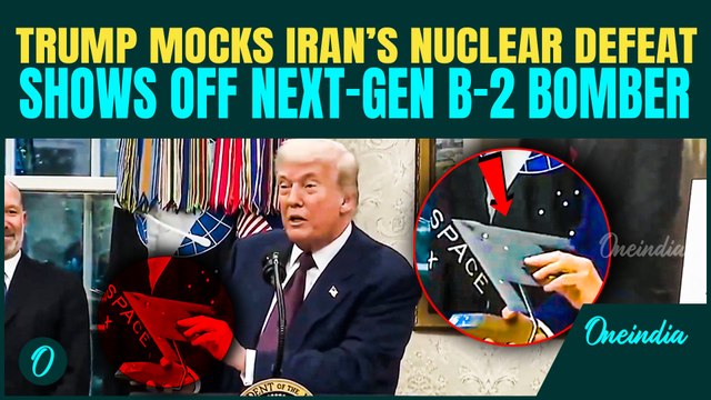 Trump FLAUNTS Deadly New B-2 BOMBER With A Smirk; MOCKS Iran’s Reduced-to-Rubble Nuclear Facilities
