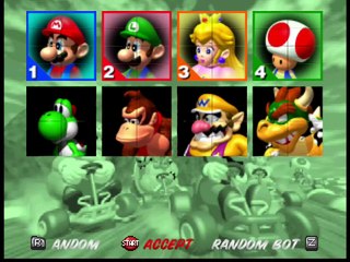 Mario Kart 64 (3-4 players Grand Prix) online multiplayer - n64