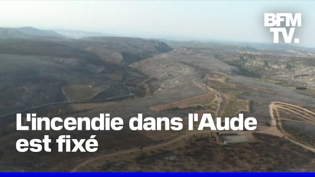 Incendie dans l'Aude: le feu est désormais fixé, annonce la préfecture