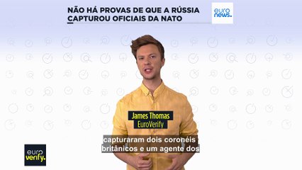 Não há provas de que a Rússia tenha capturado oficiais da NATO na Ucrânia