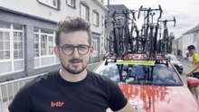 Alfdan De Decker, directeur sportif de Lotto et du maillot jaune Mauro Cuylits après la première étape du Tour de Namur 2025: « On est là pour gagner ! »