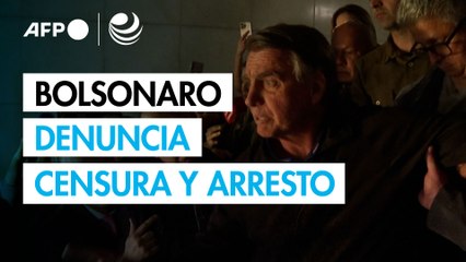 Defensa de Bolsonaro exige revocar arresto y denuncia censura