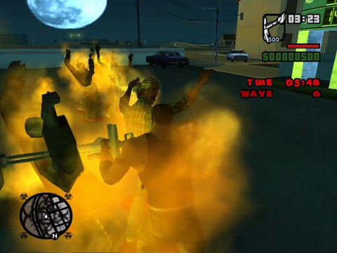 Left 4 Theft: GTA San Andreas mod | Survival | Mission Gameplay | Released 2012 | Fuel Station - Video 2