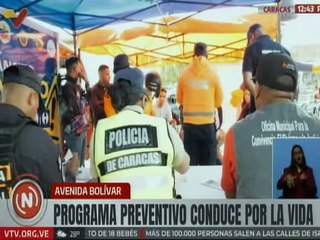 MP despliega el programa "Conduce por la Vida" en la ciudad de Caracas
