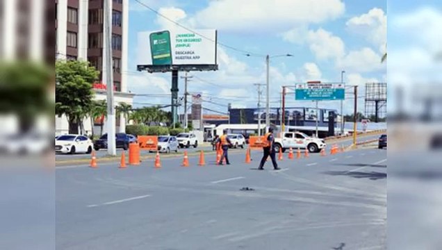 Obras Públicas interviene elevado Churchill-Kennedy por fisura