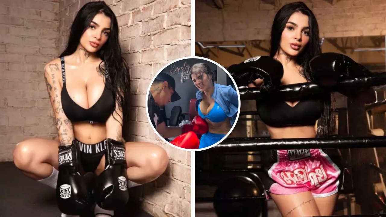 Karely Ruiz sorprende con abdomen de acero en plena preparación para su debut en boxeo