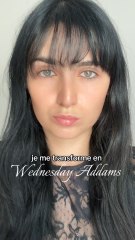 Je me transforme en Wednesday Addams