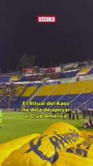A pesar de la tormenta eléctrica, la barra del América no dejó de apoyar, incluso minutos después del partido