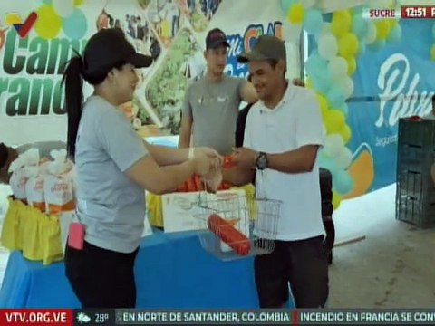 Más de 5 toneladas de alimentos fueron distribuidos por la Feria del Campo Soberano en Sucre