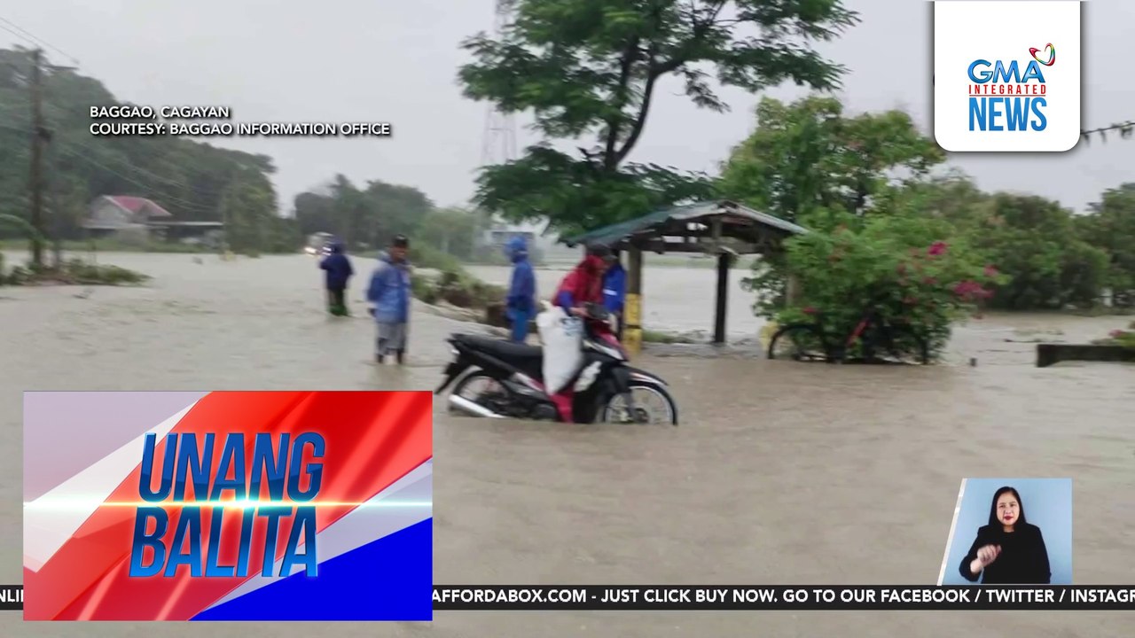 Ilang bahagi ng Cagayan, inulan at binaha dahil sa low pressure area | Unang Balita
